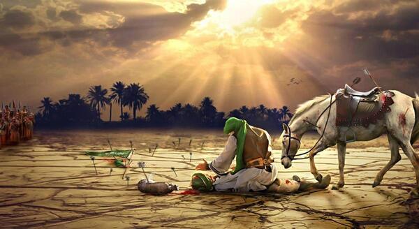 عکس حرم امام حسین و حضرت عباس در کنار هم