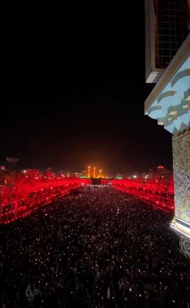 عکس بین الحرمین در روز عاشورا