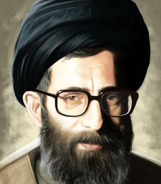 عکس رهبری زمینه مشکی