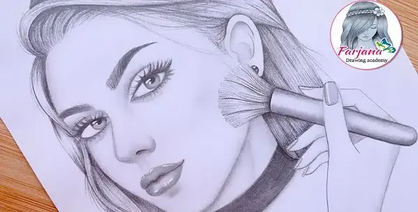 عکس نقاشی ساده آرایشی