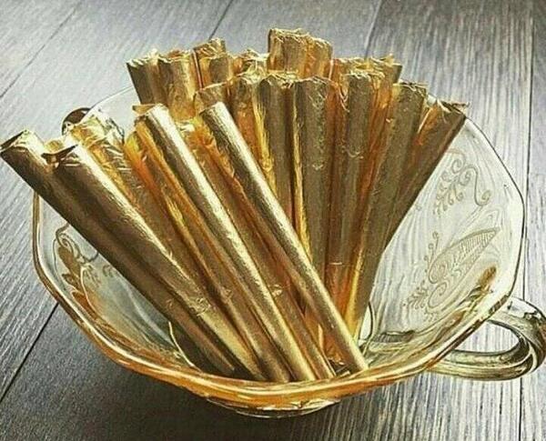 عکس سیگار طلا