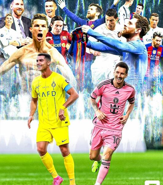 عکس رونالدو و مسی در النصر