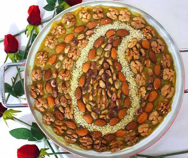 عکس تزیین حلوا عروسی