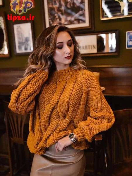عکس آموزش پلیور زنانه با میل