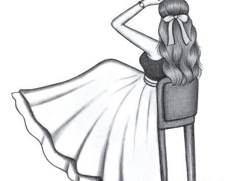عکس نقاشی دختر قشنگ