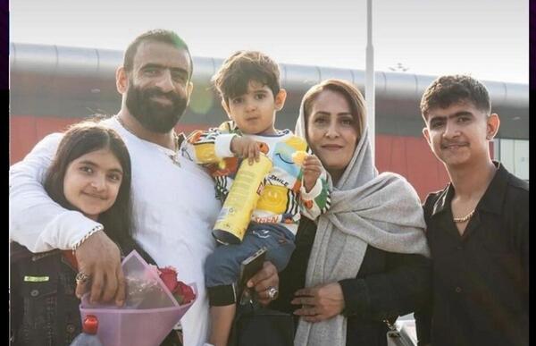 عکس زن و بچه وحید امیری