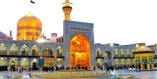 عکس ساعت آفتابی حرم امام رضا