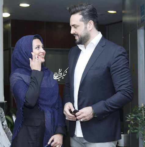 عکس مجری پدرام کریمی و همسرش