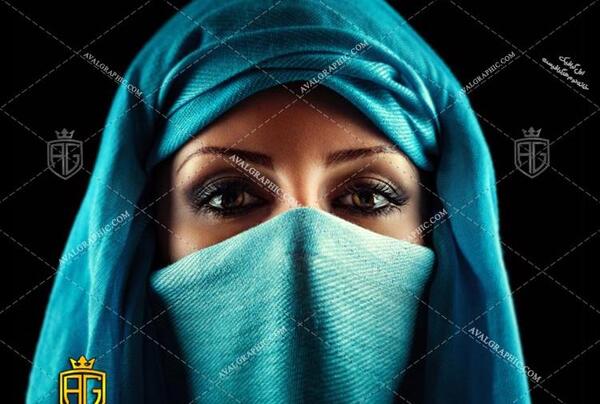 عکس های روسری آبی
