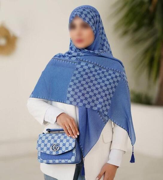 عکس های روسری آبی