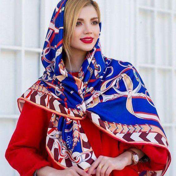 عکس های روسری آبی