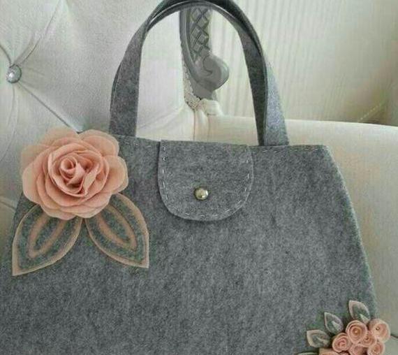 عکس کیف دخترانه نمدی