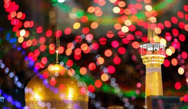 عکس حرم امام رضا در روز میلادش