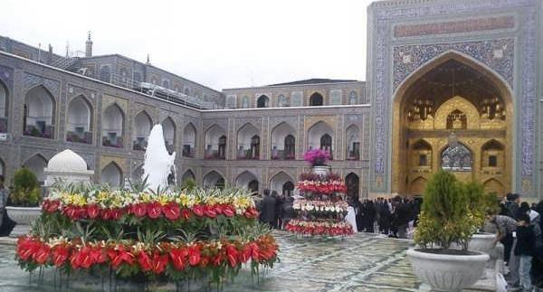 عکس حرم امام رضا در روز میلادش