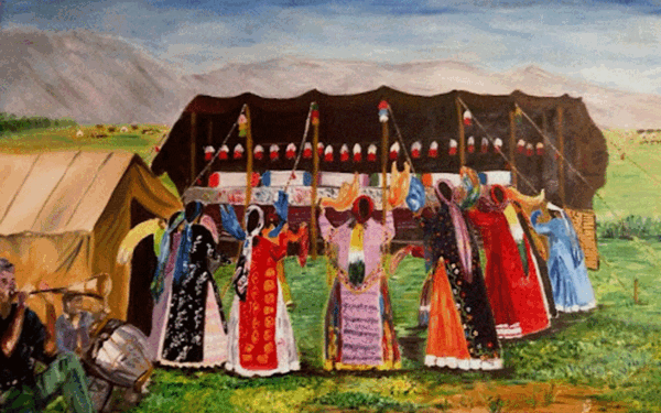 عکس سیاه چادر قشقایی