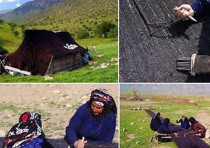 عکس سیاه چادر قشقایی