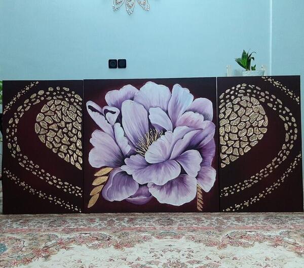 عکس نقاشی گل قلب