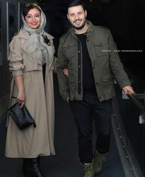 عکس جواد عزتی همسرش