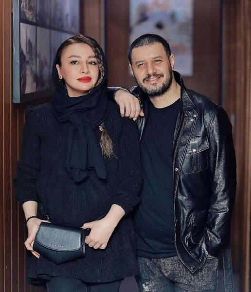 عکس جواد عزتی همسرش