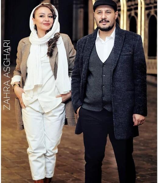 عکس جواد عزتی همسرش