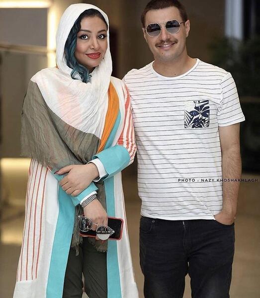 عکس جواد عزتی همسرش