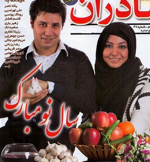 عکس جواد عزتی همسرش
