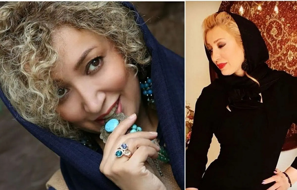 عکس نگار عابدی و دخترش و همسرش