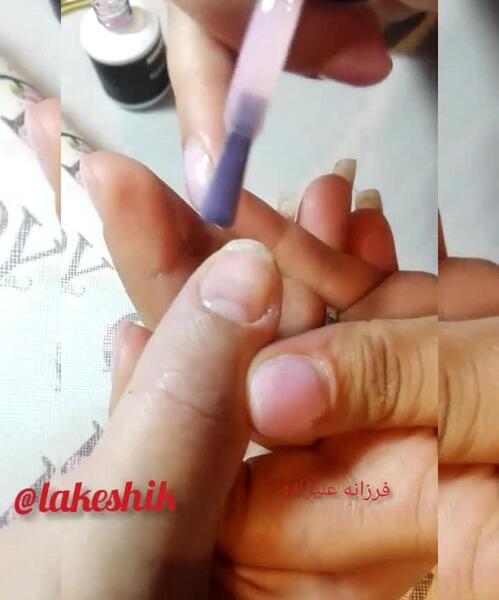 عکس لمینت و ژلیش ناخن
