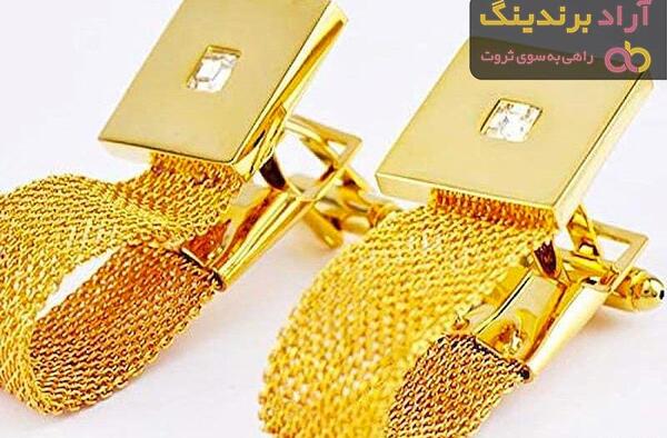 عکس دکمه سردست طلا