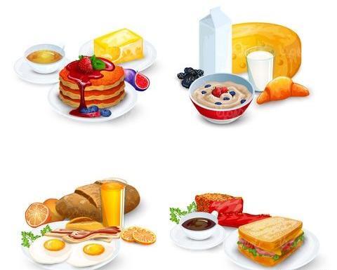 عکس دانلود وکتور صبحانه