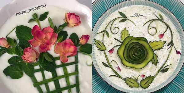 عکس های تزیین ماست