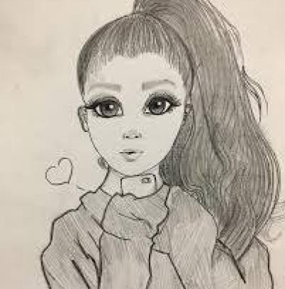 عکس نقاشی چهره دخترانه
