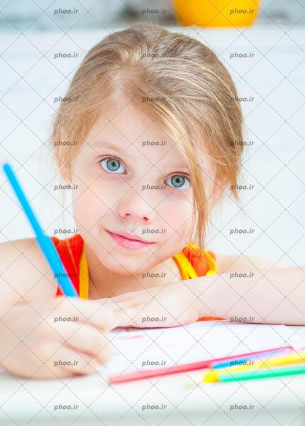 عکس نقاشی چهره دخترانه