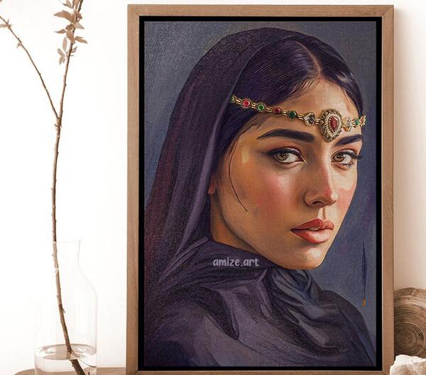 عکس نقاشی چهره دخترانه