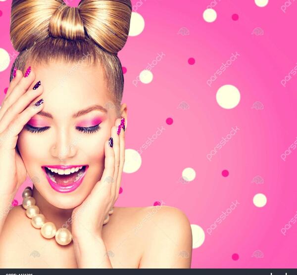 عکس شینیون مو خنده دار