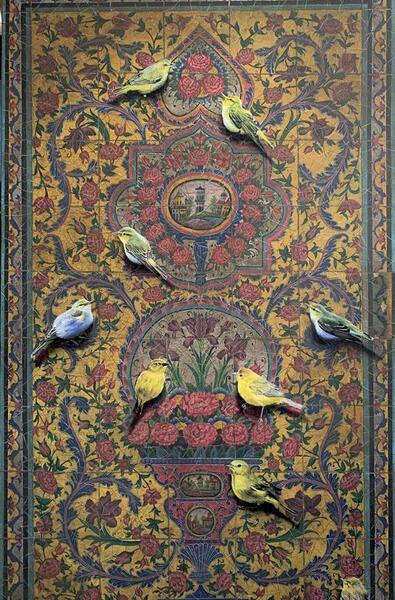 عکس نقاشی گل و مرغ