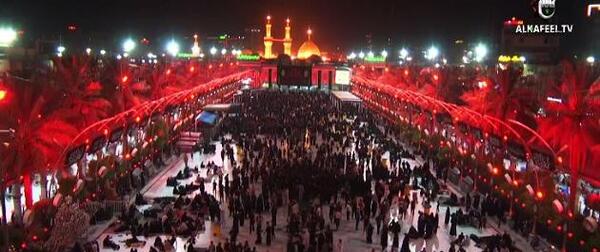 عکس حرم امام حسین زنده