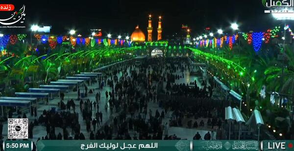 عکس حرم امام حسین زنده