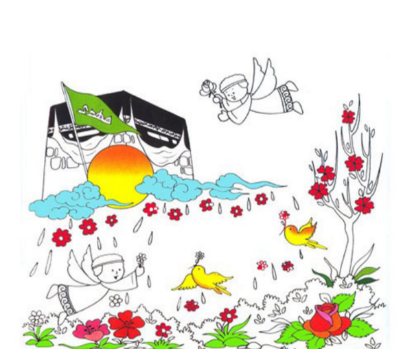 عکس نقاشی زیبا از امام حسین