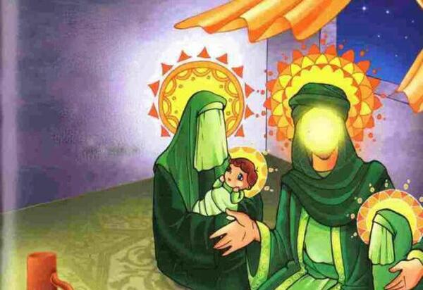 عکس نقاشی زیبا از امام حسین