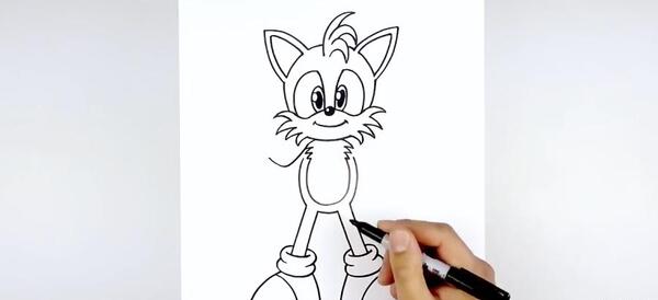 عکس نقاشی ساده سونیک