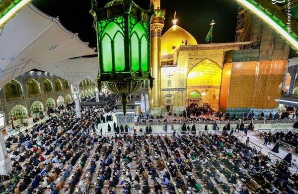 عکس امام علی در حال نماز