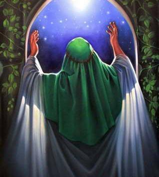عکس امام علی در حال نماز
