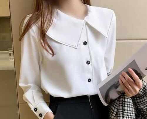 عکس شومیز سفید دخترانه