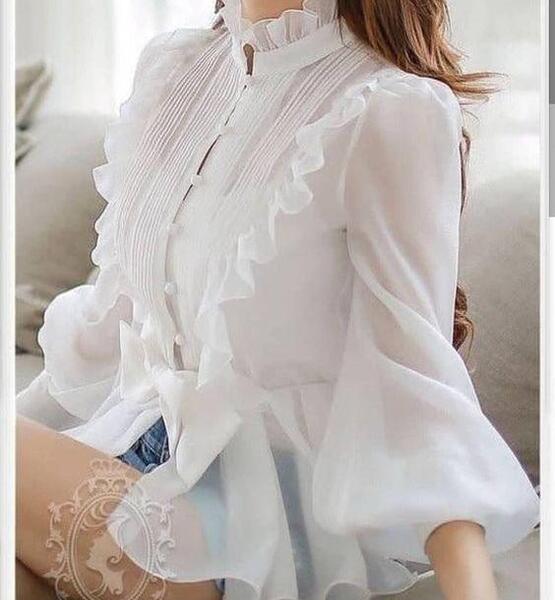 عکس شومیز سفید دخترانه