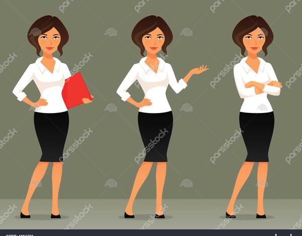 عکس زن کارتونی