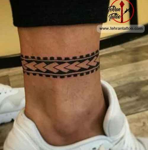 عکس طرح تاتو روی پا