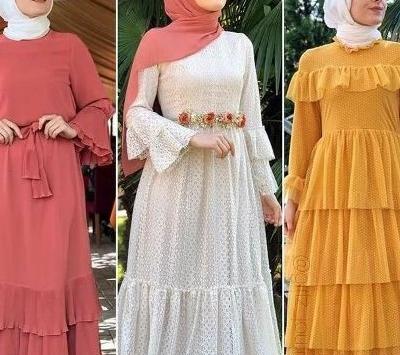 عکس لباس مجلسی شیک حجابی