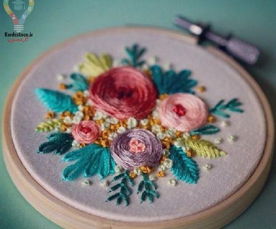 عکس ایده گلدوزی اسم