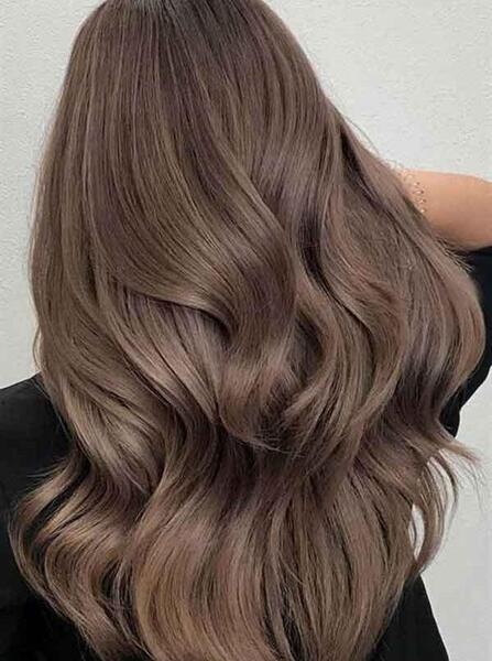 عکس رنگ مو گندمی